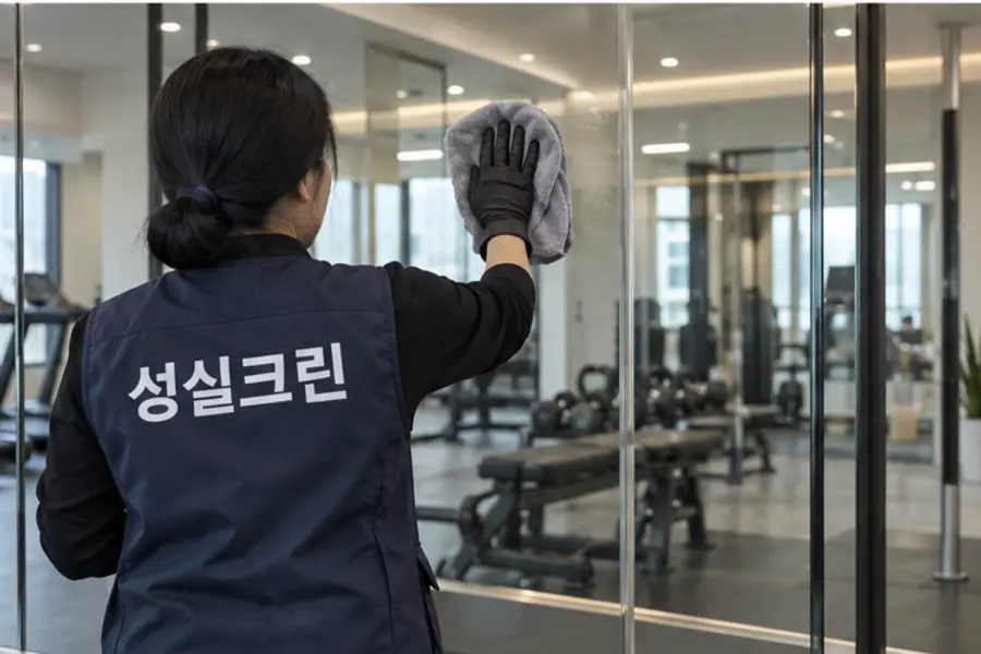 광주 헬스장·운동시설·필라테스·휘트니스 청소 거울·유리 전문장비 관리